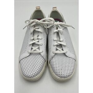 Ryka Perforated Sneakers Haiku Women's White Leather Athletic Shoes 7.5